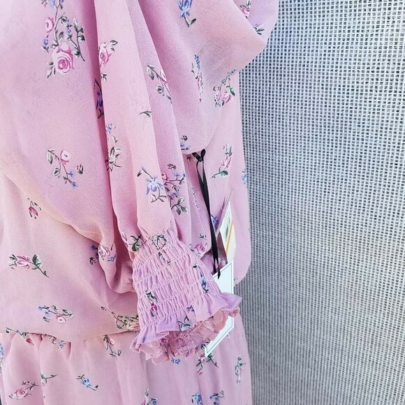 1. State Asymmetrical Long sleeves Floral Dress Womens. Size Small. NWT $119 - Picture 9 of 12